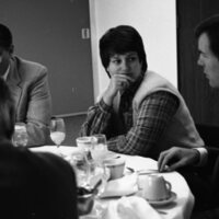 1986 Chancellor William "Bud" Davis Visit, Luncheon 02