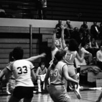 1985 Women's Basketball Action, EOSC vs. LCSC 10