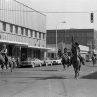 1981 Homecoming Parade, Horses &amp; Flags 04