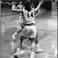 1991 Women's Basketball Action, Lewis &amp; Clark at EOSC 04
