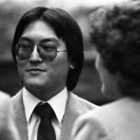 1985 Faculty Party at President Gilbert's House 06