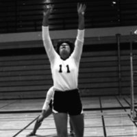 1980 Women's Volleyball Action 17