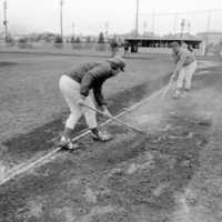 1988 Baseball, Central at EOSC, Mud Rake 01