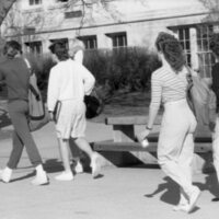 1986 Students, Outdoors in March 22