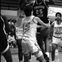 1991 Men's Basketball Action, Oregon Tech at EOSC 01