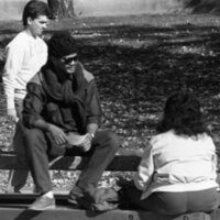 1985 Students, October Outdoor Candid Shots 05
