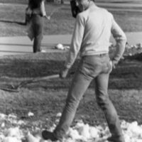 1985 Student, Shoveling Snow