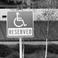 1980 Sign, Disabled Parking