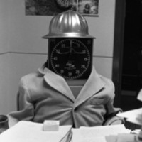 1981 Sculpture, Time Clock Man 01