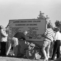 1988 Loso Hall, Groundbreaking Ceremony, Sign 04