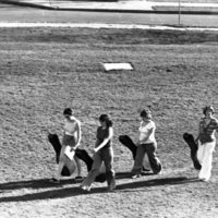 1978 Students, Walking with Musical Instruments