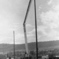 1983 Football Field, Lights Installation 01
