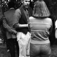 1984 Student Reception at President Gilbert's House 06