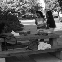 1984 Students, Outdoors, Campus Shots 02