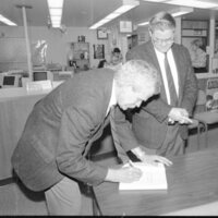 1991 Jack Evans, "Powerful Rockey" Book Signing 18