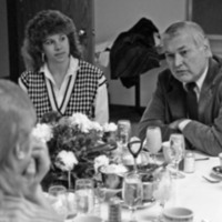 1986 Chancellor William "Bud" Davis Visit, Luncheon 05