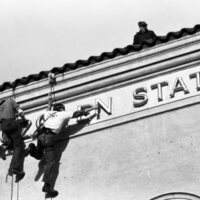 1976 Outdoor Program Rappelling, Changing Signs 11