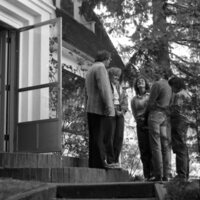 1983 Student Reception at President Dave Gilbert's House 17