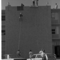 1990 Outdoor Program, Rappelling 02