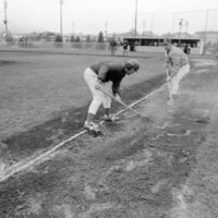 1988 Baseball, Central at EOSC, Mud Rake 02