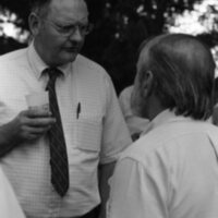 1984 School Begins, Faculty &amp; Staff Reception at President Gilbert's House 06