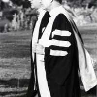 1987 Graduation, Faculty Outdoors 01