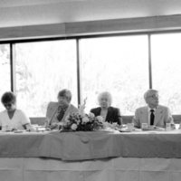 1982 Summer Graduation, President's Table 01