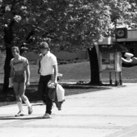 1985 Students, May Outdoor Candid Shots 20