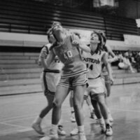 1991 Women's Basketball Action, Lewis &amp; Clark at EOSC 02