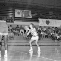 1988 Basketball Action, Whitman College at EOSC 02