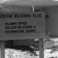 1979 Building Sign, College Relations