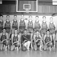 1956-57 Basketball Team 3-1
