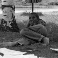1984 Students, Outdoors, Enjoying Sunshine 07