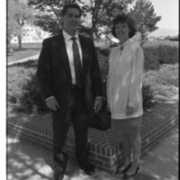 1989 Admission Recruiters, Holly Kerfoot and Saichi Oba. 03