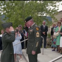 1991 ROTC Ceremony, First Salutes 02
