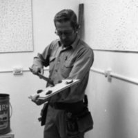 1981 Employee, Installing Panels 03