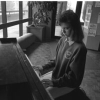 1991 Open House, Ambassador Playing Piano 03