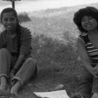 1984 Students, Outdoors, Enjoying Sunshine 01