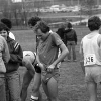 1982 Cross Country Meet at BMCC, Preparation 02