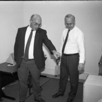 1991 Computer Center Open House, Ribbon Cutting 06