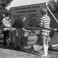 1988 Loso Hall, Groundbreaking Ceremony, Sign 10