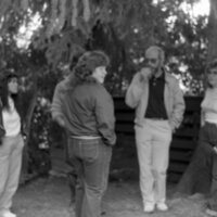 1983 Student Reception at President Dave Gilbert's House 06