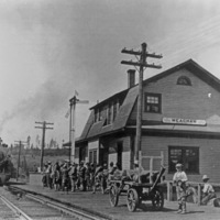 Meacham, Railroad Station