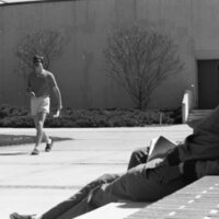 1985 Students, May Outdoor Candid Shots 27