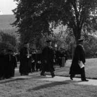 1980 Graduation, Faculty Walk 02