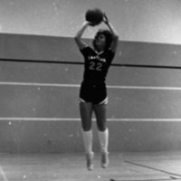 1981 Women's Basketball Action, Practice 08