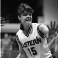 1991 Women's Basketball Action, Western Baptist at EOSC 08