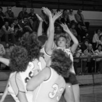 1985 Women's Basketball Action, EOSC vs. LCSC 08