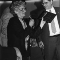 1988 Alumni Function, Award for Cay Fallow 01