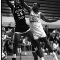 1991 Men's Basketball Action, Oregon Tech at EOSC 02